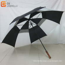 Wooden Handle Golf Umbrella with Air-Vent